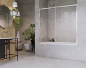 Parawany nawannowe - Radaway Idea PN DWJ 170 zabudowa nawannowa 1700x1500 chrom przejrzyste lewy 10003170-01-01L 10003170-01-01L - miniaturka - grafika 1