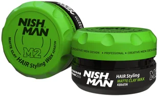 Nishman Nishman Hair Styling M2 Matte Clay Wax Pomada matowa z keratyną do włosów dla mężczyzn 100ml 16487 - Pomada do włosów Nishman Nishman Hair Styling M2 Matte Clay Wax Pomada matowa z keratyną do włosów dla mężczyzn 100ml 16487 - Pomada do włosów - miniaturka - grafika 1