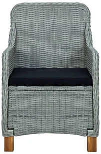 vidaXL 9-częściowy zestaw mebli ogrodowych jasnoszary 3067940 - Meble ogrodowe - miniaturka - grafika 6