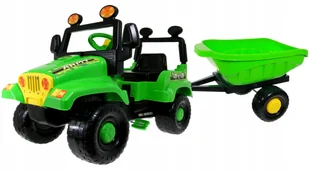 Polski Samochód Terenowy Jeep Na Pedały +przyczepa - Jeździki dla dzieci - miniaturka - grafika 15