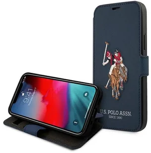 U.s. polo assn US Polo USFLBKP12MPUGFLNV iPhone 12/12 Pro 6,1" granatowy/navy book Polo Embroidery Collection - Etui i futerały do telefonów - miniaturka - grafika 2