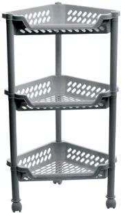 Plast Team Poland Sp. z o.o. Regał narożny PLAST TEAM POLAND SP. Z O.O. Trolley, srebrny, 38,5x26x26 cm - Papier toaletowy Plast Team Poland Sp. z o.o. Regał narożny PLAST TEAM POLAND SP. Z O.O. Trolley, srebrny, 38,5x26x26 cm - Papier toaletowy - miniaturka - grafika 3