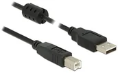 Kable USB - Delock Cable USB 2.0 typu A męskie > USB 2.0 wtyczka typ-B 2,0 m czarna 84897 - miniaturka - grafika 1