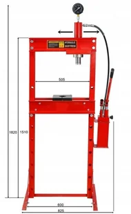 215 APTUT Prasa hydrauliczna szybka 2 stopniowa pompa nacisk 20 T) 21577623 77623-uniw - Prasy - miniaturka - grafika 5