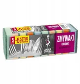 Ściereczki, gąbki, czyściki - Anna Zaradna Zmywaki kuchenne 5+5 2 warstwy duże - miniaturka - grafika 1