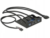 Listwy zasilające - Frontpanel Delock 2x Usb 3.0 + Hd Audio 3,5" - miniaturka - grafika 1