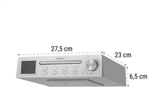 oneConcept Streamo Chef Srebrne (KC15-RF-047 SI) - Radioodtwarzacze - miniaturka - grafika 9