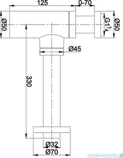 Omnires syfon umywalkowy ozdobny brąz A186BR - Syfony - miniaturka - grafika 2