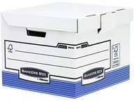 Pudła i kartony archiwizacyjne - BANKERS BOX Bankers Box by Fellowes Prima pokrywa z klapką Box Sześcian Niebieski/biały 0021601 - miniaturka - grafika 1