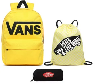 Vans Plecak szkolny Old Skool III Lemon Chrome - VN0A3I6R85W + piórnik - Plecaki - miniaturka - grafika 8