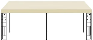 vidaXL Altana przyścienna, 6 x 3 x 2,5 m, kremowa 47999 - Altany ogrodowe - miniaturka - grafika 2