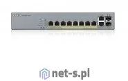Switche - Zyxel Przełącznik zarządzalny GS1350-12HP CCTV PoE LR 130W - miniaturka - grafika 1