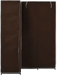 vidaXL vidaXL Szafa narożna, brązowa, 130x87x169 cm - Szafy - miniaturka - grafika 4
