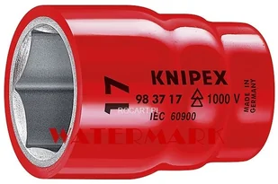 Knipex nasadka sześciokątna 17 mm z gniazdem czworokątnym 3/8 983717 - Klucze i nasadki - miniaturka - grafika 3