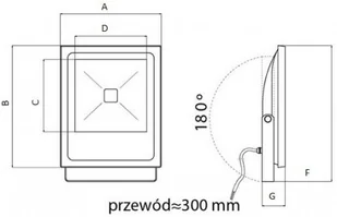 GTV Naświetlacz LED 100W 6400K 8000lm IP65 zewnętrzny GTV 6295 LD-ILUXCC100W-64 - Taśmy LED GTV Naświetlacz LED 100W 6400K 8000lm IP65 zewnętrzny GTV 6295 LD-ILUXCC100W-64 - Taśmy LED - miniaturka - grafika 3
