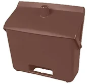 Miotły, szufle, mopy - Maya Professional Tools 80201  12 z klapką szufelka bez trzonka, FBK/higieny środków spożywczych, 330 MM X 310 MM X 125 MM, brązowy 80201-12 - miniaturka - grafika 1
