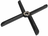 Podstawki pod garnki - Wedo 206300101 designerska podkładka pod garnek, rozkładana, do garnków o średnicy do 25 cm, odporna na temperaturę do 230 °C 22 x 3 x 1 cm, silikon, szczotkowana stal szlachetna, czarna 206300101 - miniaturka - grafika 1