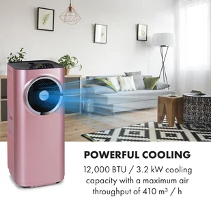 Klarstein Kraftwerk Smart 12K, klimatyzator 3 w 1, 12 000 BTU, sterowanie przy użyciu aplikacji, pilot zdalnego sterowania ACO15-Kraftwerk12KBl - Klimatyzatory - miniaturka - grafika 5