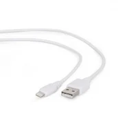 Kable USB - Gembird Kabel USB dedykowany do iPhone 5 i 6/2m (CC-USB2-AMLM-2M-W) - miniaturka - grafika 1
