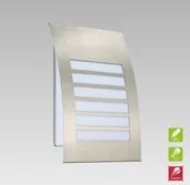 Lampy ogrodowe - Prezent Kinkiet ogrodowy 1X11W E27 Stal szczotkowana 61035 PRISMA 61035 - miniaturka - grafika 1