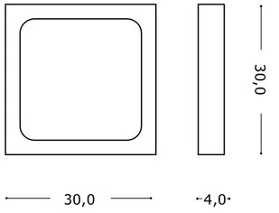 IDEAL LUX Lampa Ścienna Universal Ap1 24w Square Bianco 138657 Wys. 30,0 - Lampy ścienne - miniaturka - grafika 2