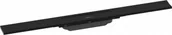 Odpływy liniowe - HANSGROHE 56043670 RainDrain Flex Element zewnętrzny odpływu 70 cm z możliwością przycięcia i do montażu w podłodze czarny matowy - miniaturka - grafika 1