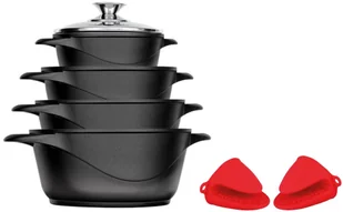 SMILE SMILE Zestaw garnków SMILE MGK-12 10 elementów) +Zgarnij 100 zł za każdy wydany 1000 zł! MGK-12 MGK-12 - Zestawy garnków i patelni - miniaturka - grafika 2