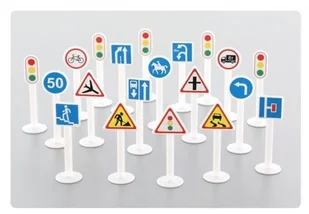 Wader Zestaw Znakow Drogowych 64202 P - Zabawki i gry sportowe - miniaturka - grafika 3