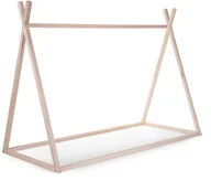 Łóżka dla dzieci i młodzieży - CHILDHOME Rama łóżka w kształcie tipi, 90x200 cm, naturalne drewno CHILDHOME - miniaturka - grafika 1