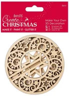 Ozdoby bożonarodzeniowe - Design Objectives Create Christmas, zawieszka drewniana 3D, gwiazda - miniaturka - grafika 1