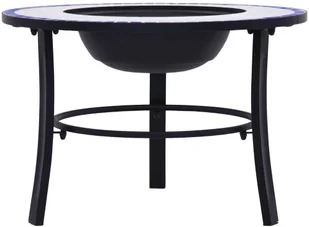 vidaXL Palenisko ogrodowe z mozaiką 68 cm niebiesko-białe 46720 - Paleniska ogrodowe - miniaturka - grafika 5