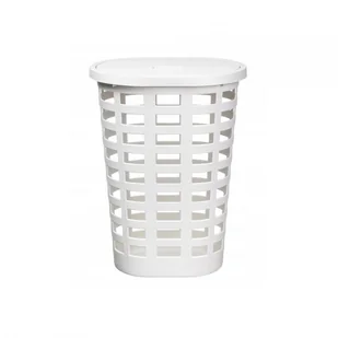 Plast Team Kosz na pranie Boston 60150804 54L Biały - Kosze na bieliznę - miniaturka - grafika 2