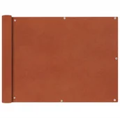 Parawany - vidaXL Parawan balkonowy z tkaniny oxford 90x400 cm terakota vidaXL - miniaturka - grafika 1