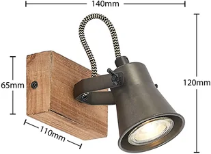 Lindby Grandesa spot sufitowy, 1-punktowy - Lampy sufitowe - miniaturka - grafika 5