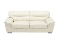 Sofy i kanapy - Vente-Unique Sofa 3-osobowa ze skóry THIBAULT - Kość słoniowa - miniaturka - grafika 1