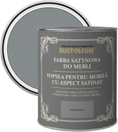 Farby do metalu - Rust-Oleum Farba do mebli Rust-Oleum ciemnoszary satyna 0 125 l R0070105X5 - miniaturka - grafika 1