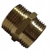 Rury - Invena Nypel Mosiężny 1 Cal - Gwint Zewnętrzny - miniaturka - grafika 1