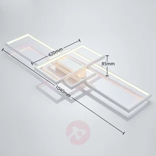 LINDBY Lindby Poppy lampa sufitowa LED ściemniana - Lampy sufitowe - miniaturka - grafika 4