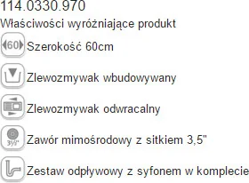 Franke Maris MRG 651-78 kamienny szary 114.0330.970 - Zlewozmywaki - miniaturka - grafika 6