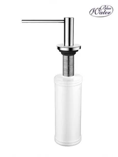 Blue Water Inox Dozownik okrągły stal nierdzewna 5901730613544 - Mydelniczki i dozowniki mydła - miniaturka - grafika 2