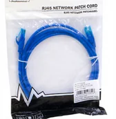 Akcesoria TV-SAT - Kabel przewód krosowy Utp kat.5e niebieski 2m RJ45 - miniaturka - grafika 1