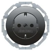 Klawisze i ramki - Berker R.classic czarny gniazdo SCHUKO B_47552045 - miniaturka - grafika 1