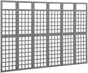 VidaXL Lumarko Parawan pokojowy 6-panelowy/trejaż, drewno jodłowe, 242,5x180cm 316489 VidaXL - Parawany - miniaturka - grafika 3