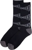 Skarpetki męskie - INDEPENDENT skarpety męskie FLIGHT SOCKS Black - miniaturka - grafika 1