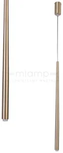Sigma LAMPA wisząca SOPEL 33156 modernistyczna OPRAWA metalowy ZWIS tuba złota 33156 - Lampy sufitowe - miniaturka - grafika 2