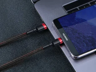 Baseus Kabel Cafule 2x USB-C QC 3A 1m PD red black CATKLF-G91 - Kable USB - miniaturka - grafika 7