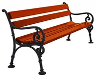 Ławki ogrodowe - Ławka parkowa 150cm 7 kolorów D1-G11 - miniaturka - grafika 1