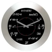 Zegary - Atrix Zegar aluminiowy matematyka #12 AS002M11 - miniaturka - grafika 1