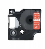 Papier do drukarek - Dymo Taśma do Durable 1978366 12mm Czerwona/Biały - miniaturka - grafika 1