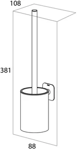 Tiger Szczotka do WC z uchwytem Colar, srebrna, 1314830946 Coram - Akcesoria do wc - miniaturka - grafika 5